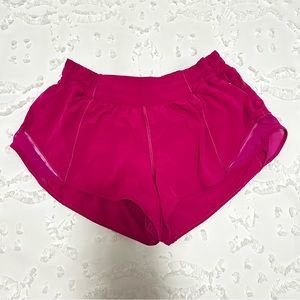 Lululemon “Ripened Raspberry” Hotty Hot 2.5 Shorts